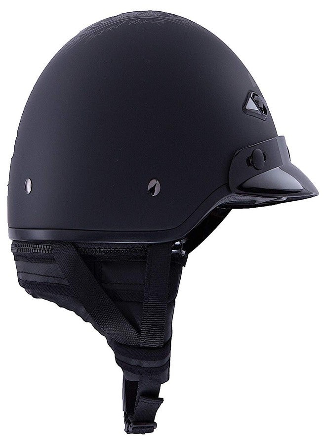 LS2 Helmets Bagger Motorcycle Half Helmet (Hard Luck - 2X-Large) - Image 2
